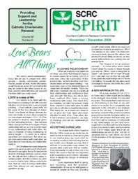 Spirit Newsletter November and December 2008